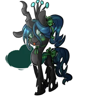 😋 1e7b4819 Queen Chrysalis My Little Pony ratu, kepompong, kuda poni, penjahat, kartun, mlp telegram sticker