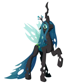 😎 307f810f Queen Chrysalis My Little Pony: Friendship is Magic Ratu Chrysalis, My Little Pony, Kartun, Fantasi, Sihir, Poni telegram sticker