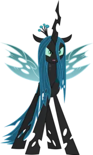 😈 3491441f Queen Chrysalis My Little Pony Queen Chrysalis, My Little Pony, penjahat, kuda poni, kartun, karakter telegram sticker