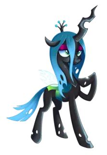 😊 4f87ccfc Queen Chrysalis My Little Pony: Friendship is Magic queen chrysalis, my little pony, friendship is magic, mlp, kartun, karakter telegram sticker
