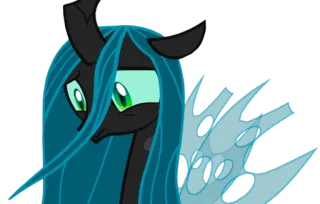 😢 55210c76 Queen Chrysalis My Little Pony: Friendship Is Magic kuda poni, ratu, kepompong, kartun, animasi, imut telegram sticker