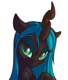 😊 6ea27f43 Queen Chrysalis My Little Pony Queen Chrysalis, My Little Pony, Changeling, Kartun, Penjahat, Karakter telegram sticker