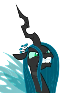 😡 85dcfc8e Queen Chrysalis My Little Pony Kartun, Poni, Penjahat, Ratu, Chrysalis, Anime telegram sticker