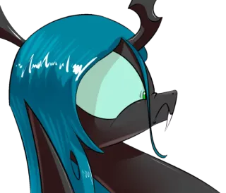 😧 873e71e4 Queen Chrysalis My Little Pony kartun, poni, ratu, Chrysalis, animasi telegram sticker