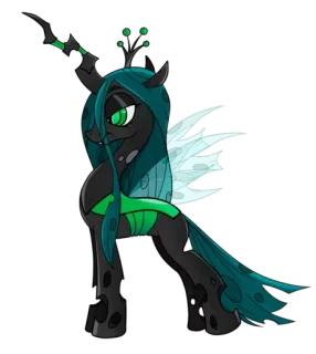 😒 87eef3f7 Queen Chrysalis My Little Pony: Friendship Is Magic My Little Pony, Ratu Chrysalis, kartun, animasi, penjahat, kuda poni telegram sticker
