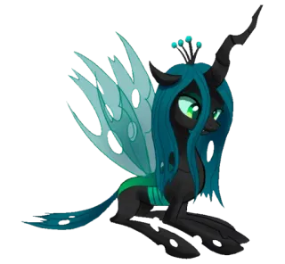🙂 a1c040eb Queen Chrysalis My Little Pony Queen Chrysalis, My Little Pony, kartun, stiker, fantasi, antagonis, penjahat, kuda poni telegram sticker