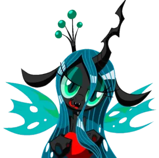 😍 a9487e6a Queen Chrysalis My Little Pony: Friendship Is Magic kuda poni, kartun, ratu, kepompong, sihir, persahabatan telegram sticker