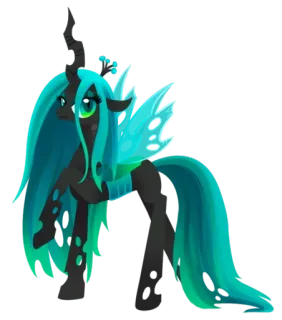😊 bee566cd Queen Chrysalis My Little Pony My Little Pony, Queen Chrysalis, Kartun, Poni, Fan art telegram sticker