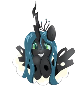 😁 c96f909f Queen Chrysalis My Little Pony Poni, Chrysalis, Ratu, Kartun, Persahabatan, Magis, Equestria telegram sticker