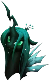 😏 e730fc03 Queen Chrysalis My Little Pony: Friendship Is Magic Queen Chrysalis, MLP, My Little Pony, Persahabatan itu Ajaib, penjahat, changeling telegram sticker