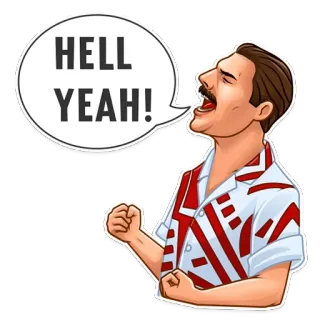 ✊ 350f67bd Freddie Mercury HELL YEAH! Freddie Mercury, Queen, singer, band, music, hell yeah telegram sticker