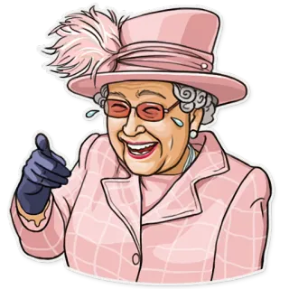 The Queen telegram stickers