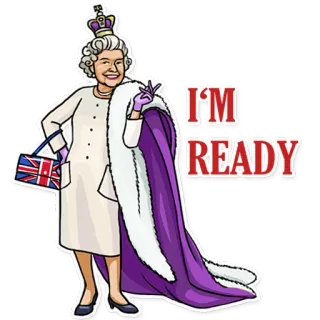 The Queen telegram stickers