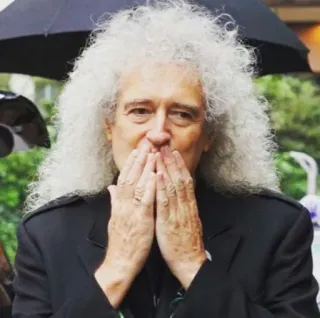 🤐 f56e5d9b Brian May brian may, gitarrist, queen, rockstar, musiker telegram sticker