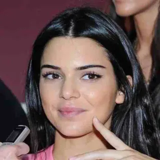 😏 e2909003 Кендалл Дженнер, модель, средний палец, жест, оскорбительный telegram sticker