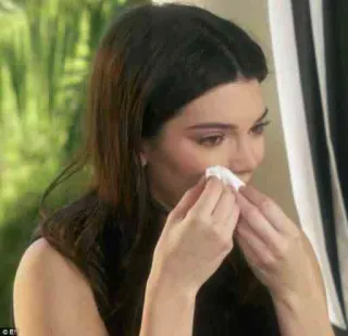 😢 febc5525 плачущий, женщина, грустный, эмоциональный, макияж telegram sticker