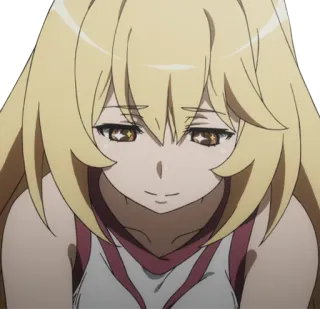 😔 0256239a 动漫, 女孩, 悲伤, 金发, 角色 telegram sticker