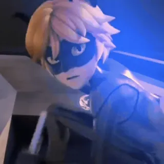 🐾 22497936 Chat Noir Miraculous: Tales of Ladybug & Cat Noir Chat Noir, Miraculous, Ladybug, Desenho animado, Super-herói, Anime whatsapp sticker