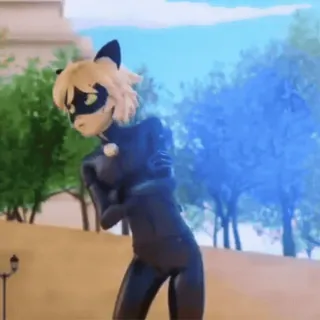 🐾 e81e8c93 Cat Noir Miraculous: Tales of Ladybug & Cat Noir Cat Noir, Miraculous Ladybug, desenho animado, super-herói, série de TV, anime, animação whatsapp sticker