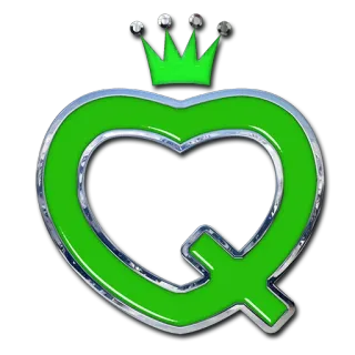 💚 aaa77c8b 皇冠, 女王, 绿色, 心, 标志, 符号 telegram sticker