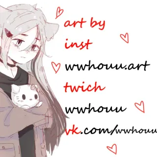 👾 a8d61ee6 art by
inst
wwwhouu.art
twich
wwwhouu
vk.com/wwwhouu art, artist, catgirl, anime, kawaii, illustration telegram sticker