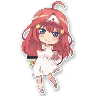 😊 4e8a95d7 Anime, Chibi, Tennis, Meisje, Sport telegram sticker