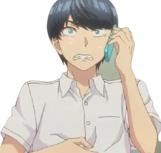 😬 6ac7fc06 anime, geschrokken, bezorgd, cartoon, personage, manga telegram sticker