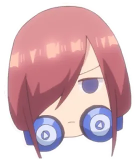 😠 3cc12df9 动漫, 漫画, 角色, 脸, 表情, 耳机 telegram sticker