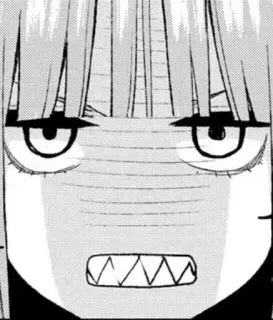 😠 407f3a5d 动漫, 漫画, 脸, 表情, 卡通, 角色 telegram sticker