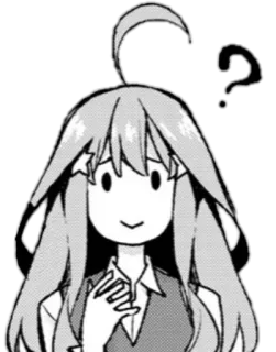 🤔 d5aa8718 动漫, 漫画, 卡通, 女孩, 困惑, 角色 telegram sticker