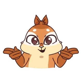 👉 2b9b701a リス, 動物, 可愛い, 漫画, 肩をすくめる, 質問, 不安, 混乱, 表情 telegram sticker