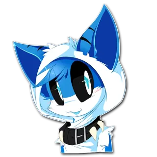 😊 a0db2ef3 兽人, 猫, 动物, 可爱, 帽衫, 卡通 telegram sticker