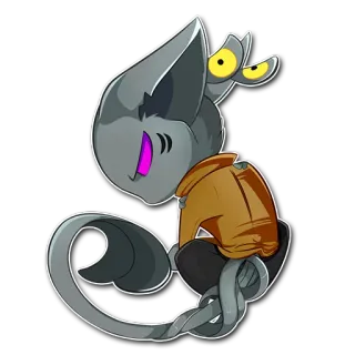 😡 e01077cb 卡通, 灰色, 机器人, 拟人化, 角色, 艺术作品 telegram sticker