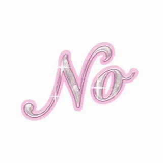 ❌ e39a1df0 No tidak, penolakan, merah muda, perak, penyangkalan telegram sticker