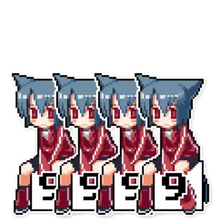 9 telegram stickers
