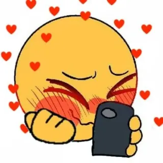 💖 7506db1c Emoji, Amor, Corazones, Sonrojado, Feliz, Meme telegram sticker