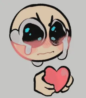 💖 ed252375 llorando, corazón, emocional, triste telegram sticker