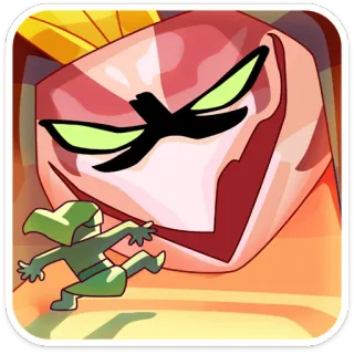 😈 25374930 Cartoon, Monster, Charakter, Kampf, Action, Gaming telegram sticker