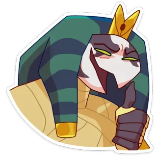 👍 85ddf5f3 Cartoon, Sticker, Figur, Kunst, Krone telegram sticker