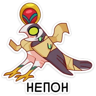 😐 d541366e НЕПОН Vogel, Cartoon, Tier, Aufkleber telegram sticker
