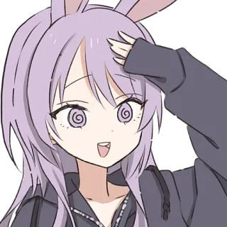 😵‍💫 0de032af Anime, Coelho, Garota, Desenho animado, Personagem telegram sticker