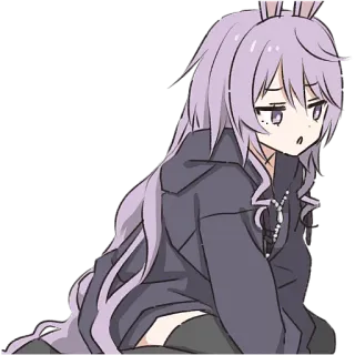 😯 a394b816 Anime, garota, orelhas de coelho, fofa, desenho animado, mangá telegram sticker