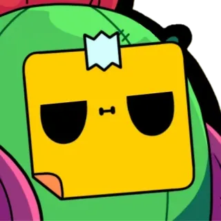 😑 38c37c7f Spike Brawl Stars cactus, épine, brawl stars, personnage, jeu whatsapp sticker