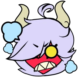 😡 bfb806f7 colère, démon, monstre, dessin animé, fou whatsapp sticker