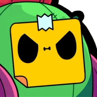 😠 e7e966fa Spike Brawl Stars cactus, brawler, jeu, jeu mobile, mignon, en colère whatsapp sticker
