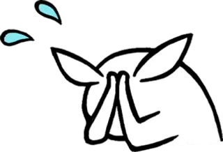 🙏 69777b41 смущен, плачущий, грустный, расстроенный, капли пота, тревожный whatsapp sticker