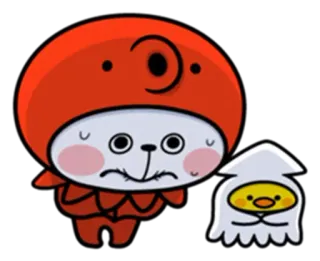 ♥️ 1833e3c9 carino, cartone animato, personaggio, adesivo telegram sticker
