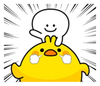 ♥️ 55ccc0ef pollo, personaggio, adesivo, carino, emoji telegram sticker