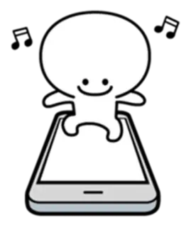 📲 e11c5e0a cartone animato, personaggio, telefono, smartphone, digitale, tecnologia telegram sticker