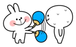 ♥️ f11c0547 coniglio, fan, carino, cartone animato telegram sticker